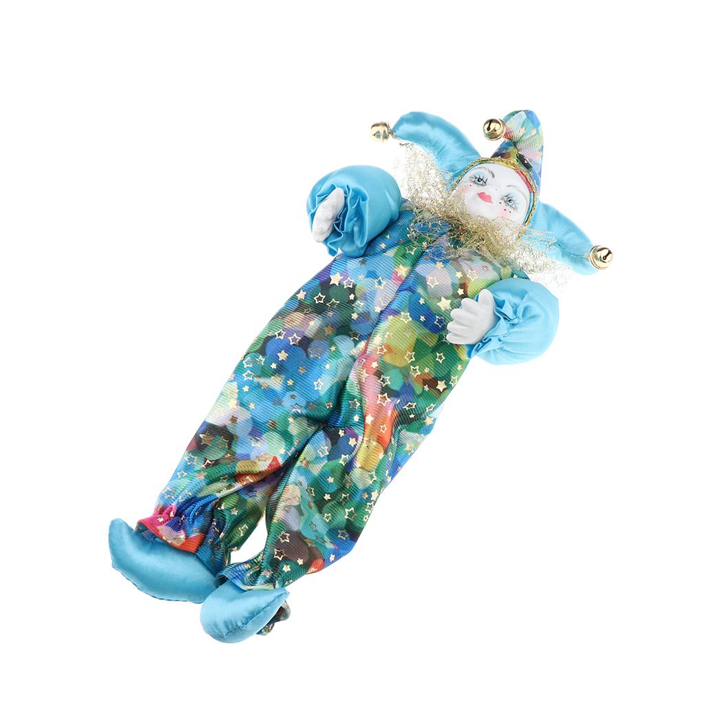 Vintage Collectible Porcelain Dolls - ตุ๊กตาตัวตลกผ้าสไตล์วินเทจ เซรามิกพอร์ซเลน งานฝีมือตลกขบขัน ของสะสมสำหรับงานปาร์ตี้ฮาโลวีน