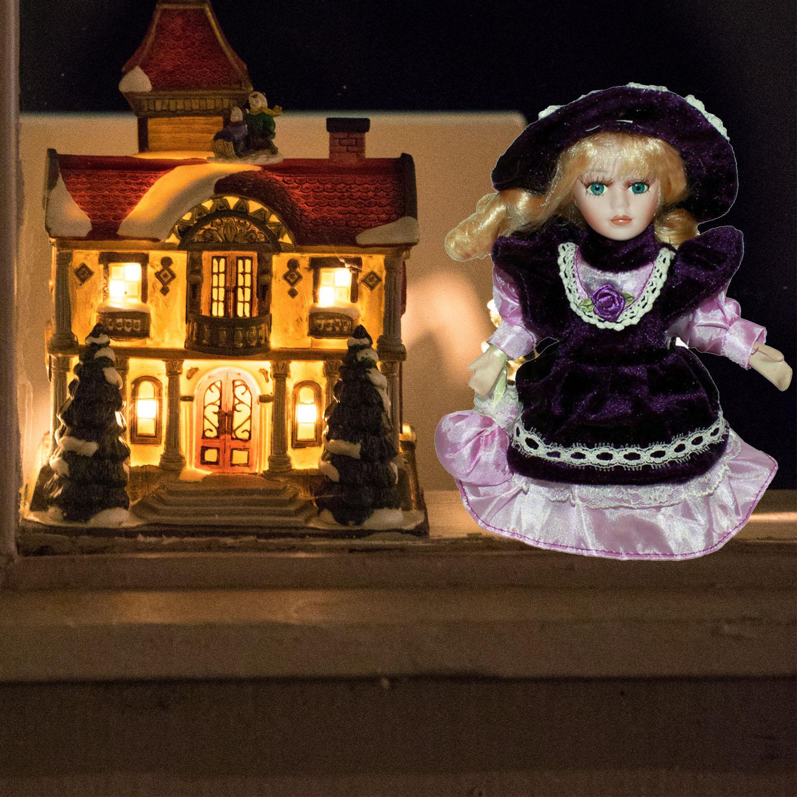 Vintage Collectible Porcelain Dolls - ตุ๊กตาพอร์ซเลน เซรามิกสไตล์วินเทจ ขนาด 20 ซม. ของสะสม