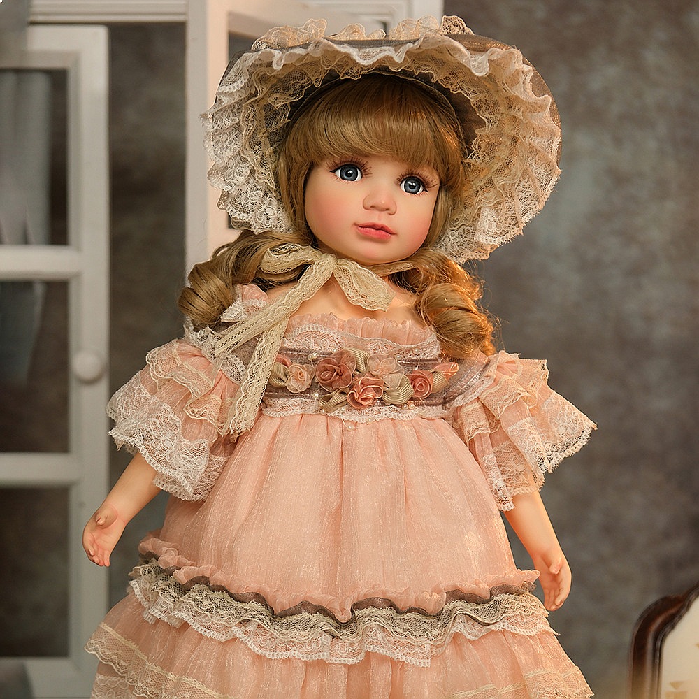 ตุ๊กตาพอร์ซเลนวินเทจขนาด 18 นิ - Vintage Collectible Porcelain Dolls บทวิจารณ์และราคา