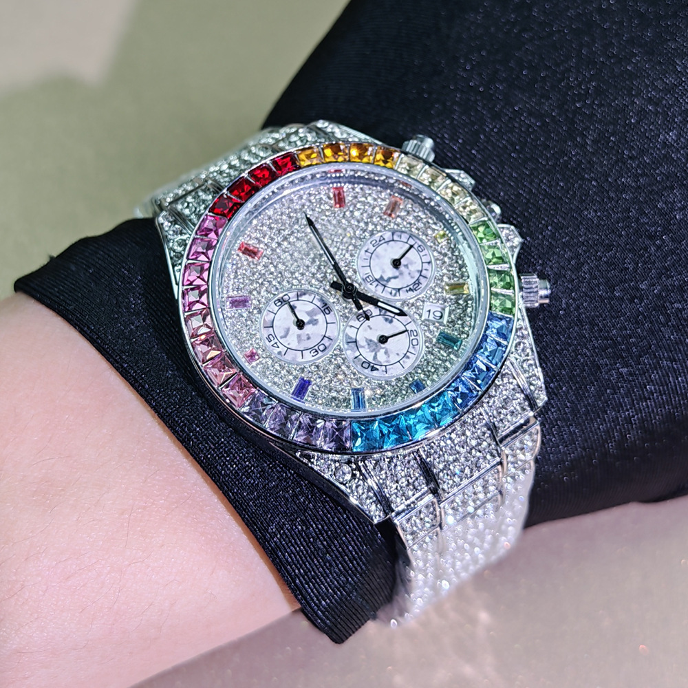 นาฬิกาควอตซ์เพชรสีน้ำแข็งคุณภา - Vintage Collectible Watches บทวิจารณ์และราคา