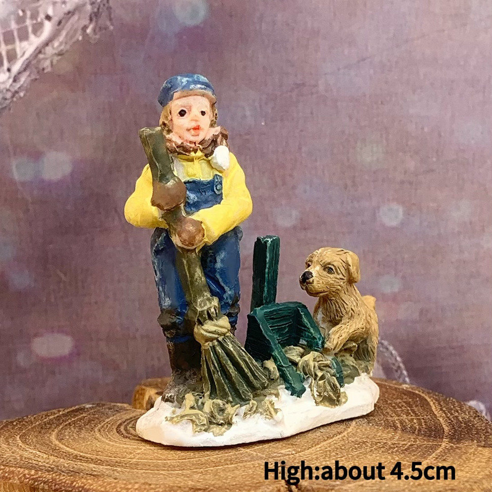 โมเดลเรซิ่นเมืองฤดูหนาวสไตล์วิ - Vintage Collectible Christmas Ornaments บทวิจารณ์และราคา