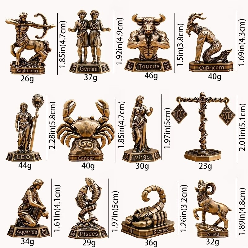 เครื่องประดับนักษัตรทองเหลืองท - Vintage Collectible Figures บทวิจารณ์และราคา
