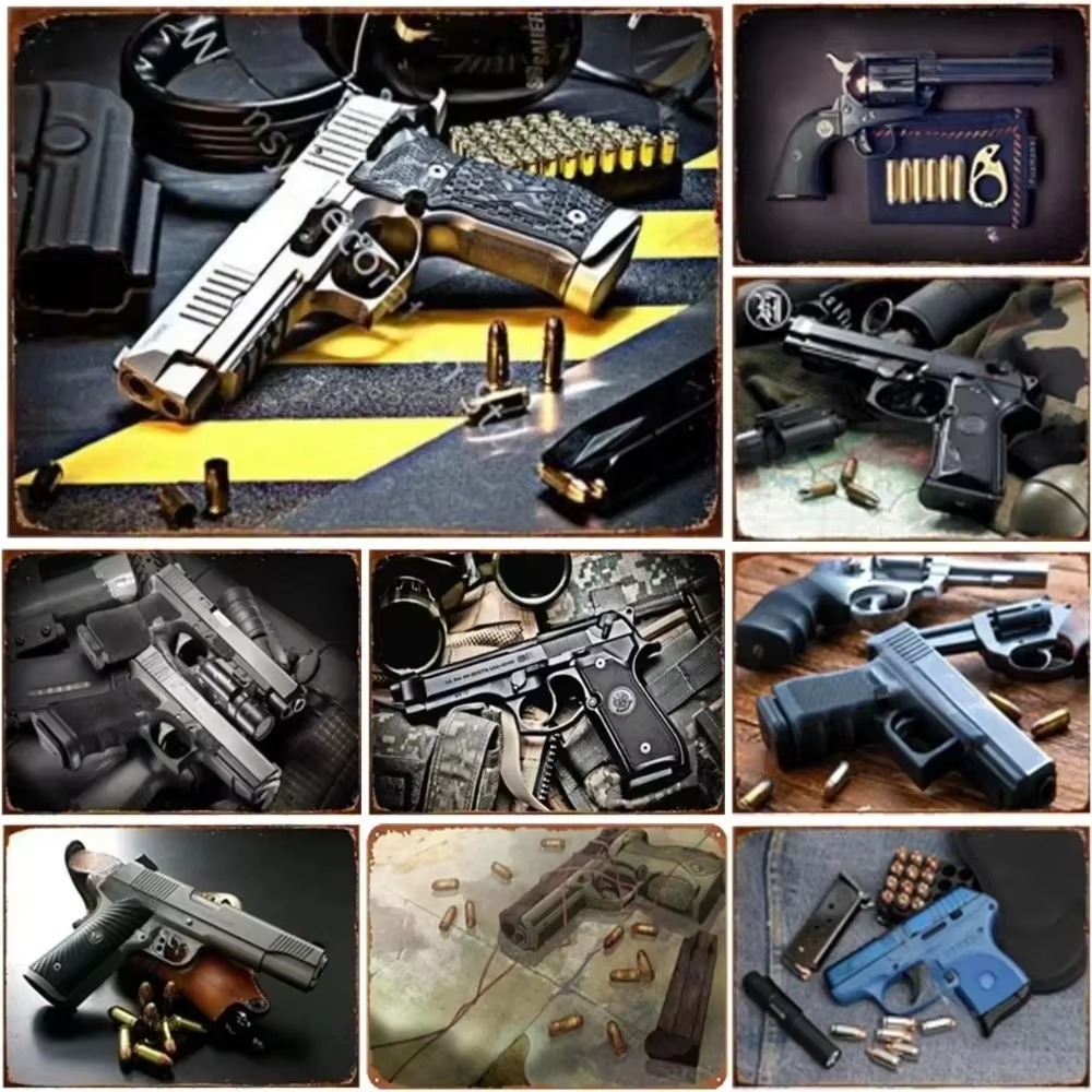 ป้ายโลหะรูปปืนอัดลมสไตล์วินเทจ - Vintage Collectible Signs บทวิจารณ์และราคา
